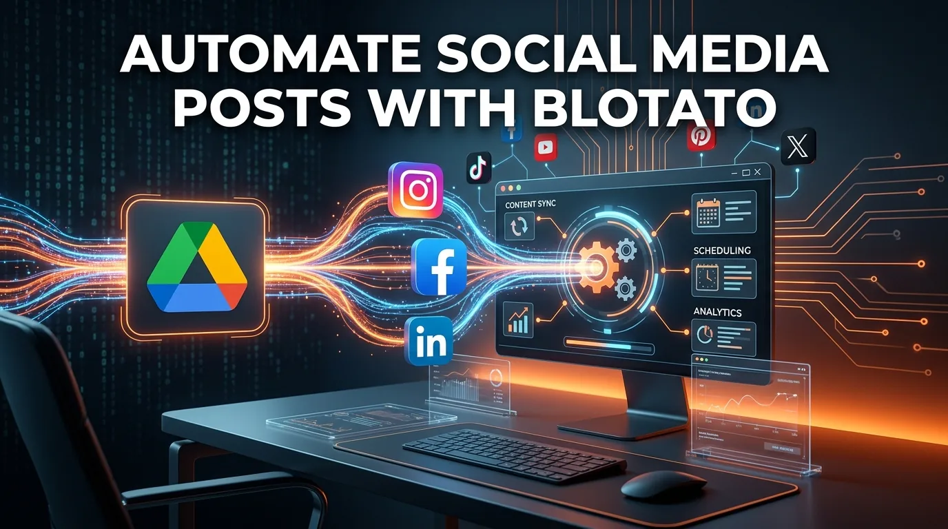 How to Automate Social Media Posts From Google Drive With Blotato featured image