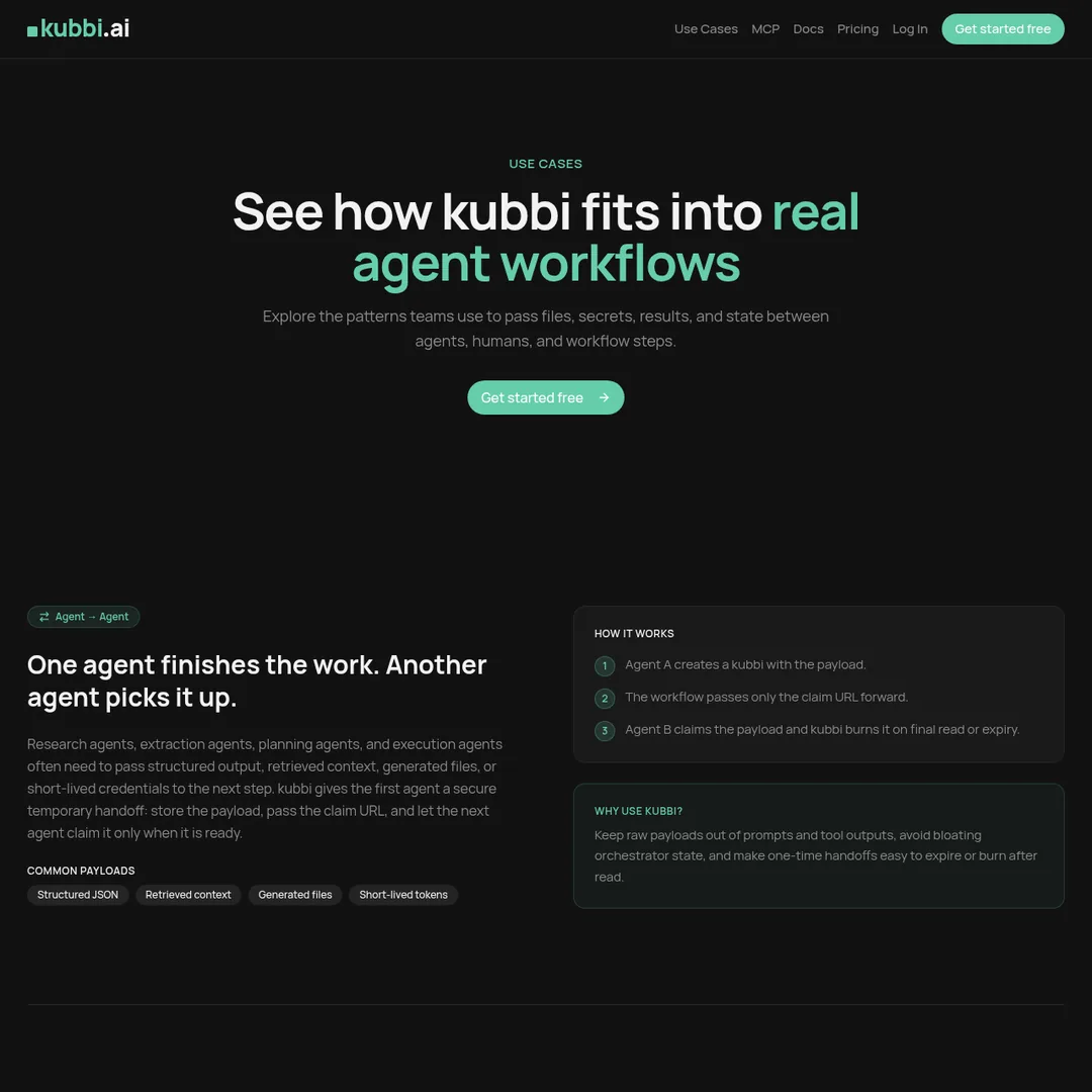 Kubbi use cases page