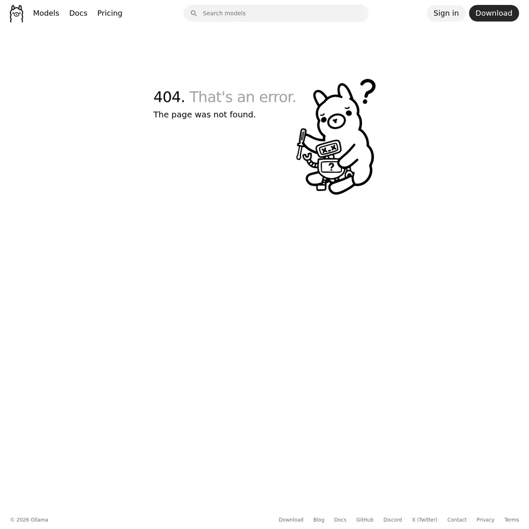 MiniMax M2.7 model page on Ollama showing cloud model details and capabilities